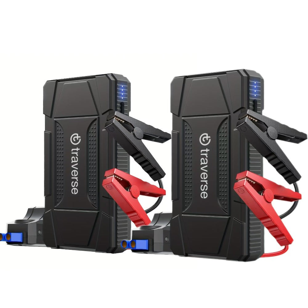 Compact Jump Starter Power Bank with Display, LED Controls, USB Outputs and Single or Two-Pack 1000A-Labeled Options — image 