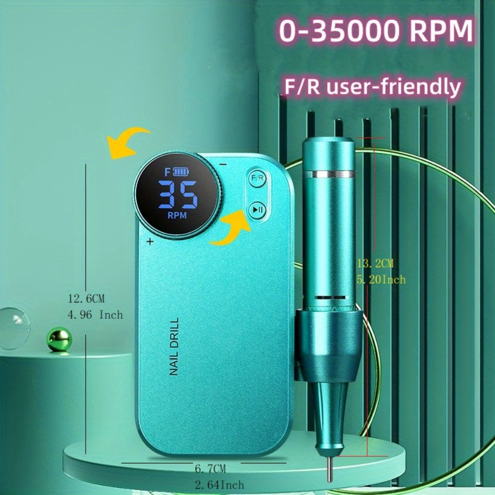 Electric Nail Polisher & Buffer Rechargeable High Power, Professional Manicure Pedicure Machine for Nail — image 22