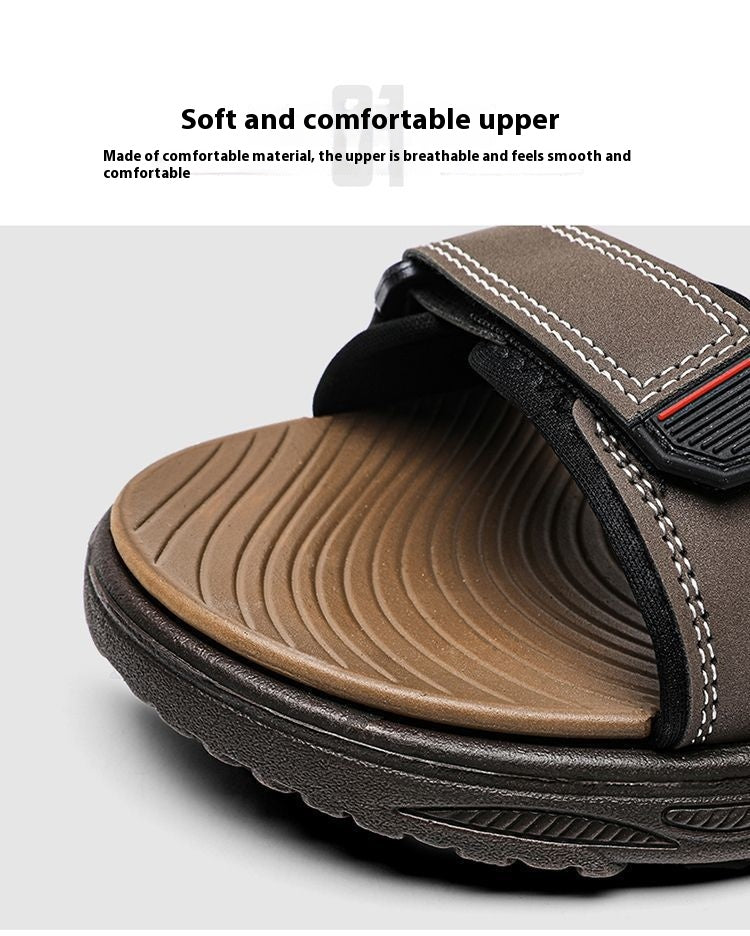 Men's Non-slip Deodorant Water-soaking Eva Ultra-light Velcro Breathable Quick-drying Wading Shoes