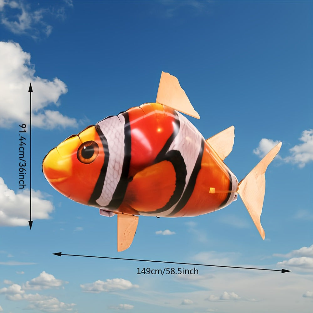 RC Inflatable Clownfish Balloon, Remote Control Flying Fish Toy for Kids Birthday Party, Wedding & Home Decor — image 14