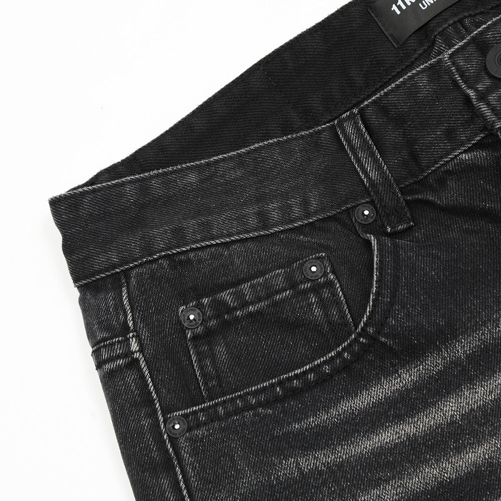Vintage Fashion Denim Trousers For Men