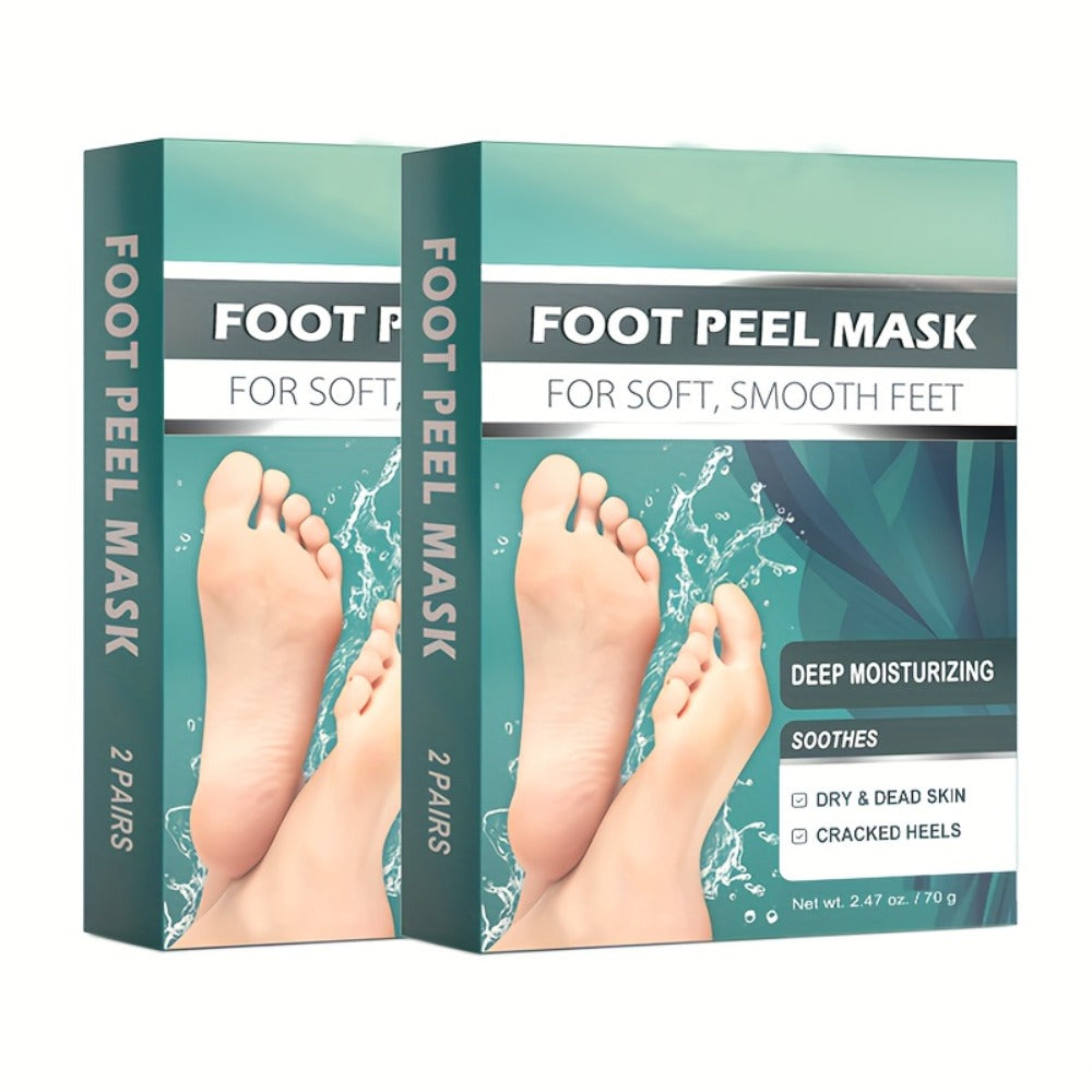 Foot Peel Mask Exfoliating Socks Dead Skin Remover Moisturizing Firming Brightening Hypoallergenic Peeling Treatment for Dry 