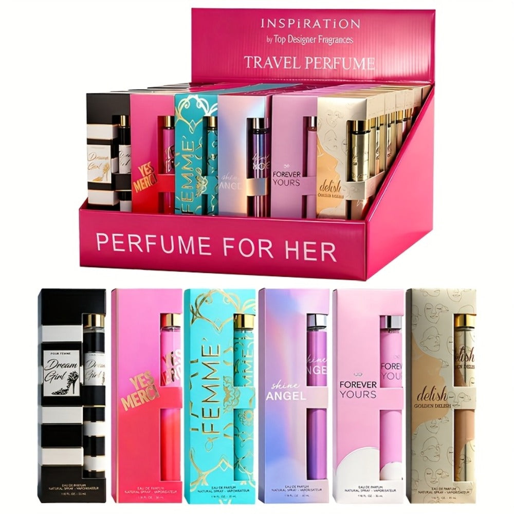 Women's Perfume Gift Set with Six Eau de Parfum Travel Sprays, 1.18 oz Each in Two Assortments — image 4