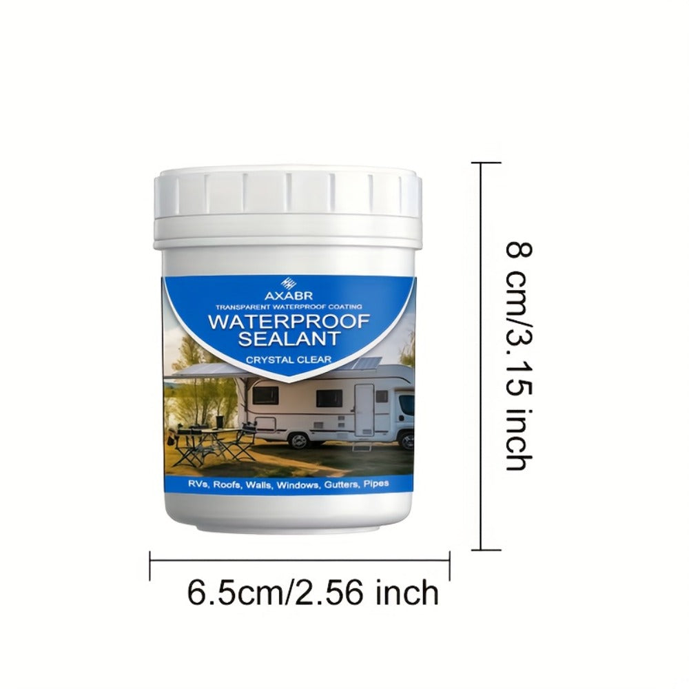 Fast-Drying Clear Waterproof Sealant 5.07oz – Quick-Dry Transparent Leak Repair Glue for RV, Boat, Roof, Pipe, Wall & Tile — 