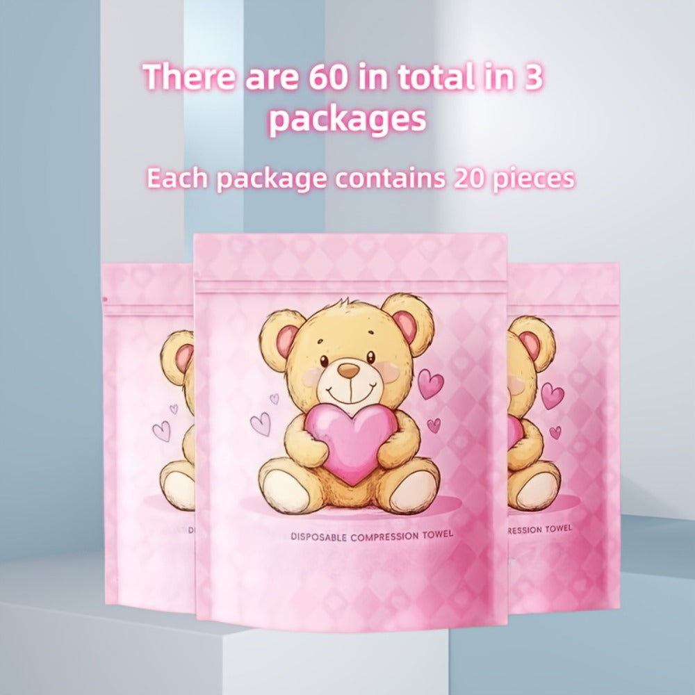 Disposable Face Towels 180 Pcs Soft Thickened Cotton Compressed Cleansing Towel for Women Men, for an Everyday Personal Care 