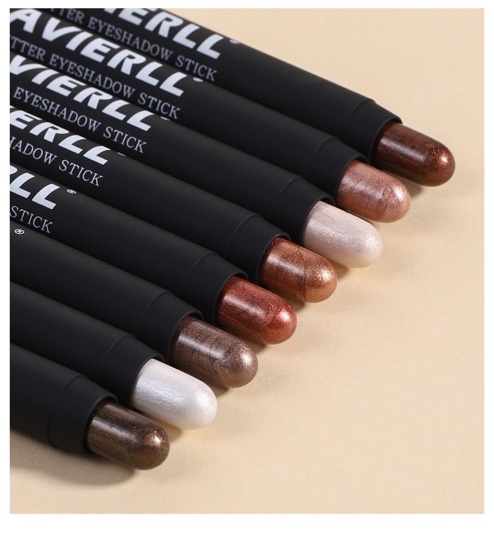 Waterproof Eyeshadow Stick Set 8 Piece, Shimmer, Pearlescent & Matte Eye Shadow Pencils, Creamy Blendable Formula — image 23