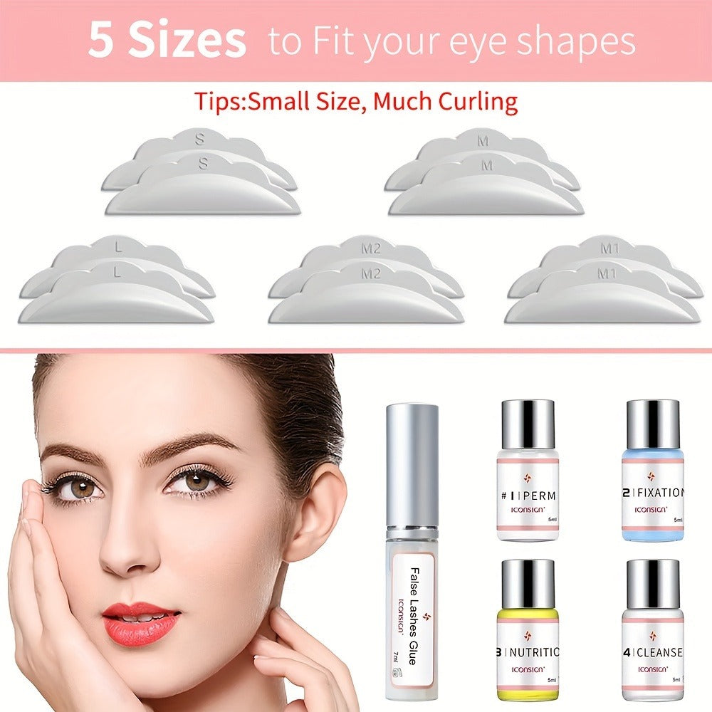 Lash Lift Kit Professional Eyelash Perm & Curl System ICONSIGN Calia Perm Technique 6-8 Weeks Natural for a Home Lash Beauty 
