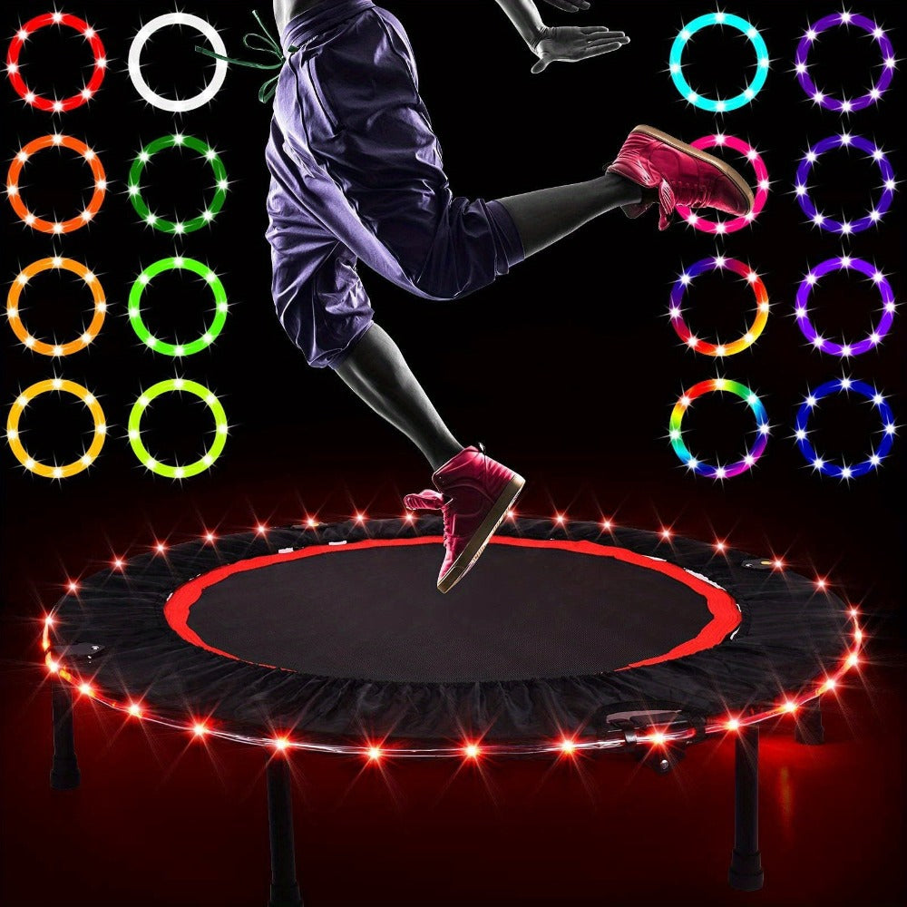 Solar Powered LED Trampoline Lights Colorful Rope Lights for 8-16 Ft Trampolines 8 Dynamic Modes IP65 Waterproof Outdoor Back