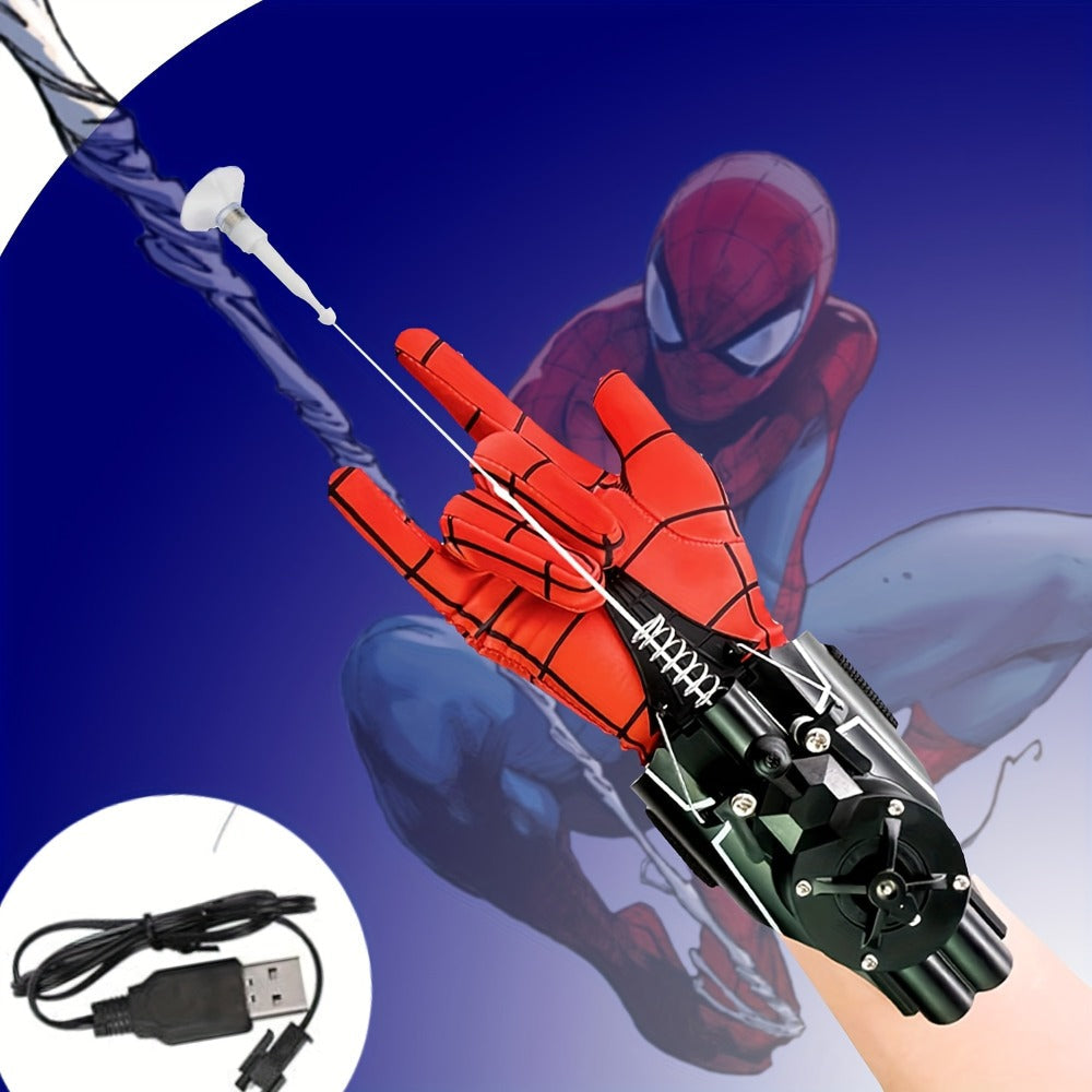 Superhero Web Shooter Toy for Kids, 9.4 Ft Rope Launcher, USB Rechargeable, Spider Hero Role Play Gift for Boys & Girls — ima