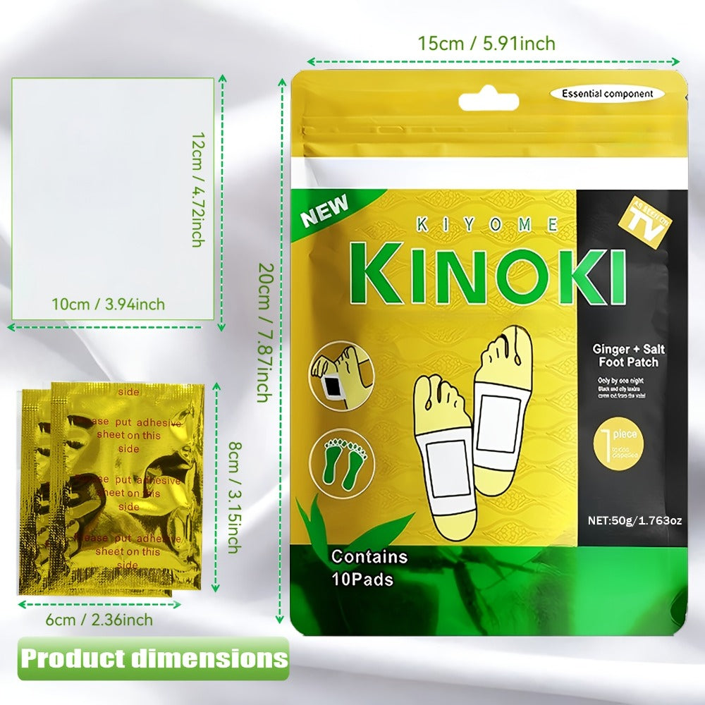 Foot Detox Patches Bamboo Vinegar & Ginger 60 & 160 Pcs – Deep Cleansing Natural Plant Ingredients Alcohol-Free Overnight Moi