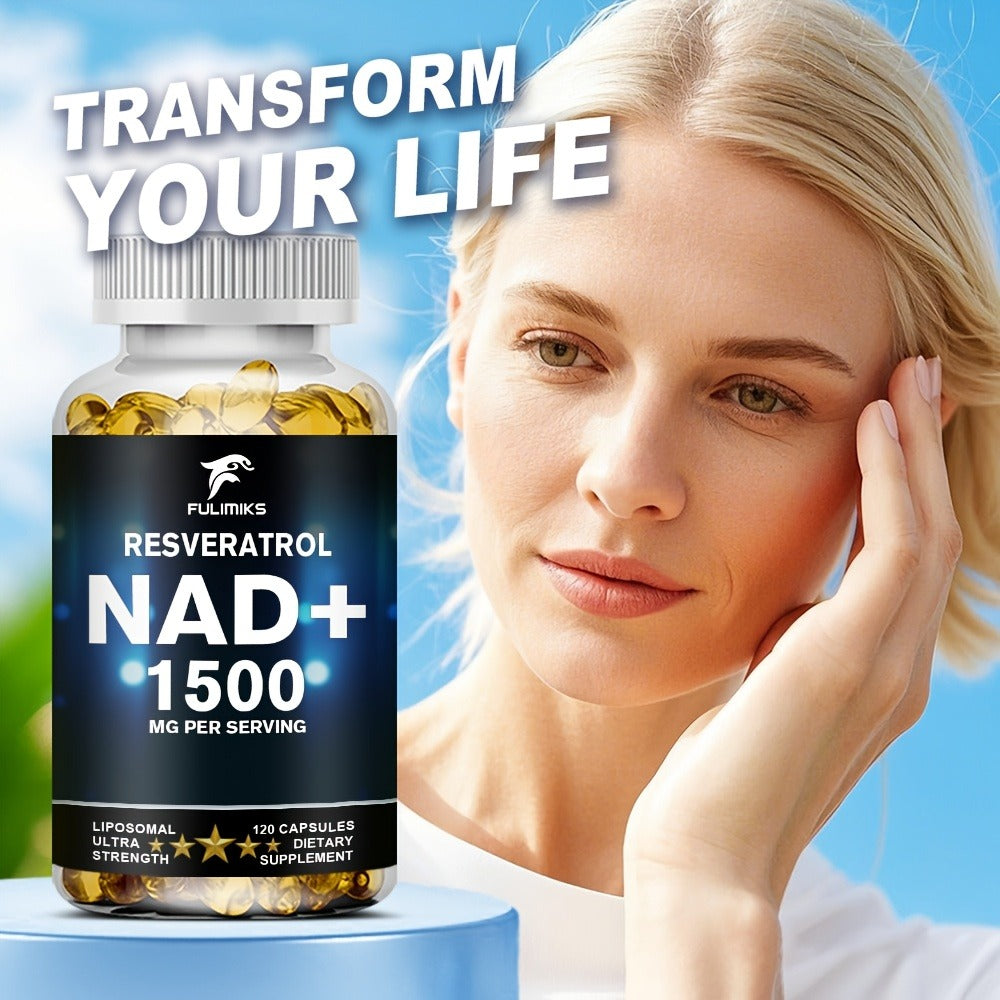 NAD+ Supplement Capsules with Resveratrol, Cellular Energy, & Daily Vitality Support for Women & Men — image 7