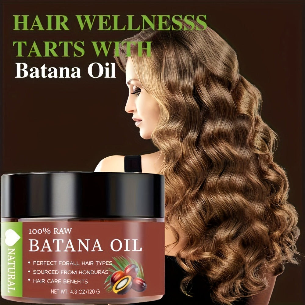 Hair Oil Batana 120g Amber Balm Jar with Black Screw Lid and External-Use Label Instructions — image 7