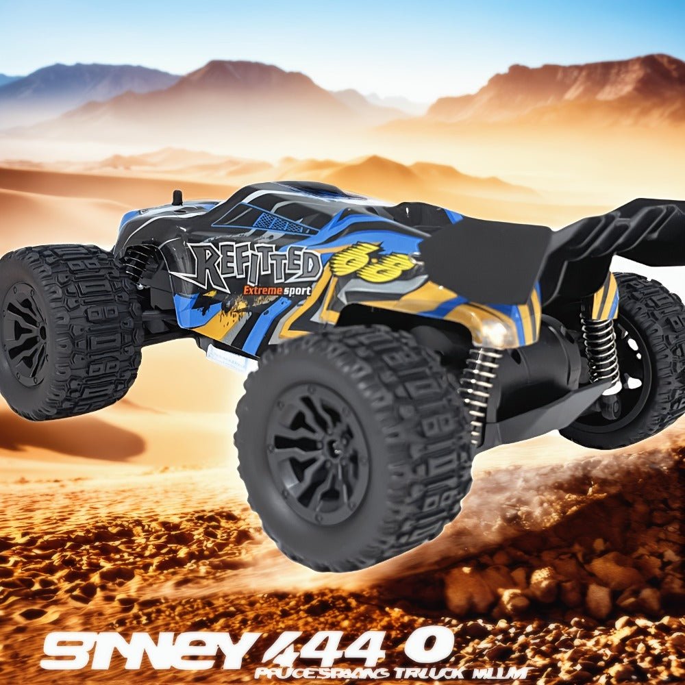 Remote Control Car, Red 4WD Monster Truck with 2.4GHz Control, Large Off-Road Tires and Four-Wheel Drive Layout — image 11
