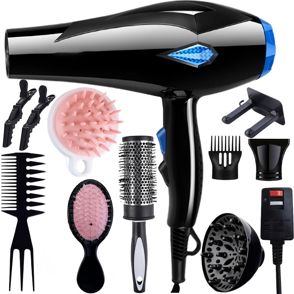 Handheld Hair Dryer with Six Color and Accessory-Package Selections, Rear Intake and Inline Plug Control — image 4