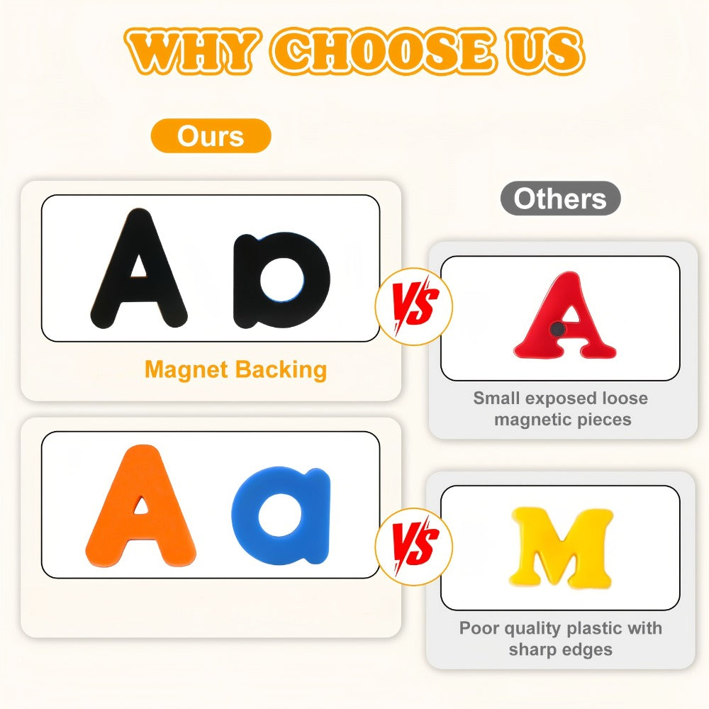 Magnetic Letters and Numbers for Kids 79-Piece Colorful Alphabet Fridge Magnets with the Listed Color, Size or Set Options fo