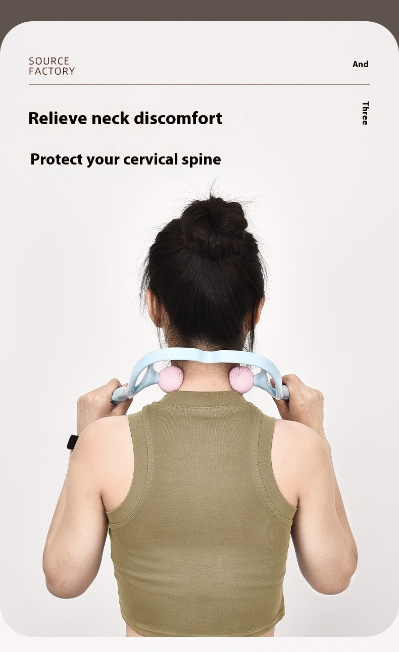 Double Ball Manual Neck Massager Shoulder Neck