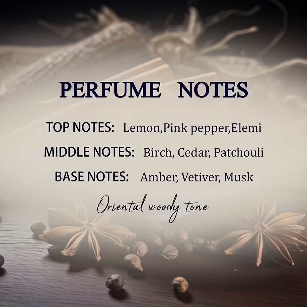 Alcohol-Free Perfume Oil for Men Blue Crystal Skull Bottle 30ml Woody Cologne Portable Travel Fragrance Unique Gift for Him —