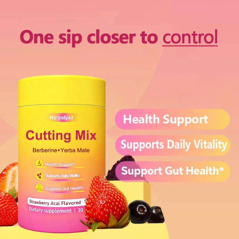 Dietary Supplement Stick Packs with Mirtyalyad Label, Berberine, Yerba Mate, 30 Sticks and 180g Net Weight — image 1
