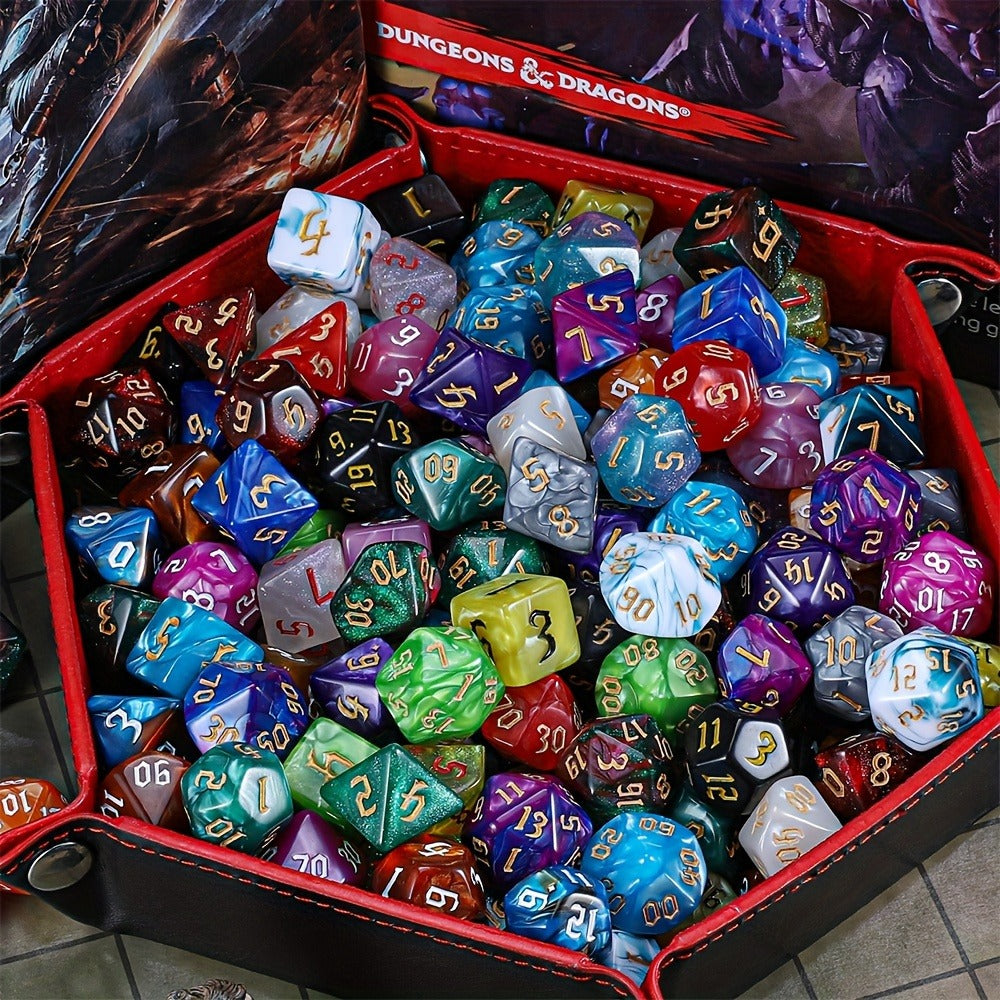 DND Dice Set 182pcs 26 Colors with the Listed Color, Size or Set Options for Everyday Use, with Listed Configuration — image 