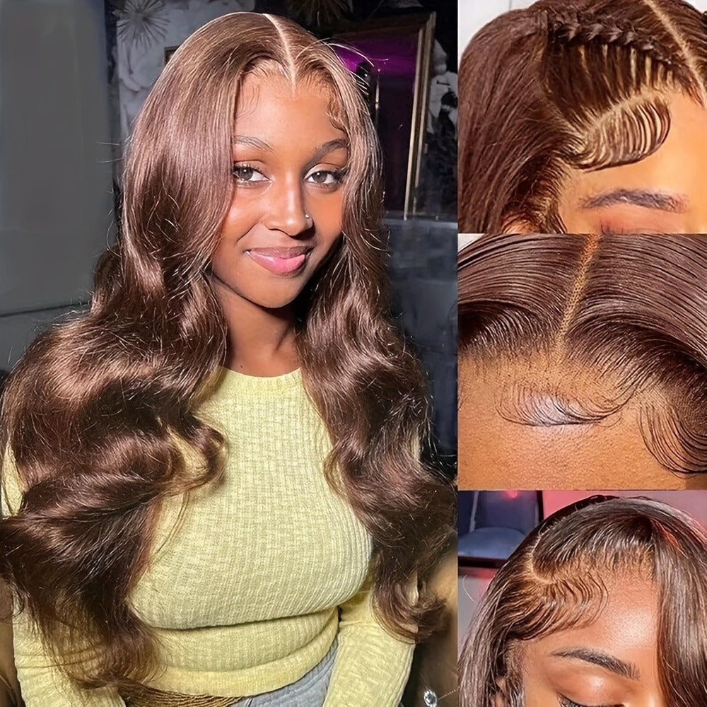 Synthetic Wig Glueless Lace Front Body Wave, in 26- and 34-Inch Options for Parties with Model-Specific Color, Length and Cap