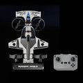 Two-in-One RC Drone and Ground Car with White Body, Two Batteries and Propeller Guards for Indoor Play — image 11