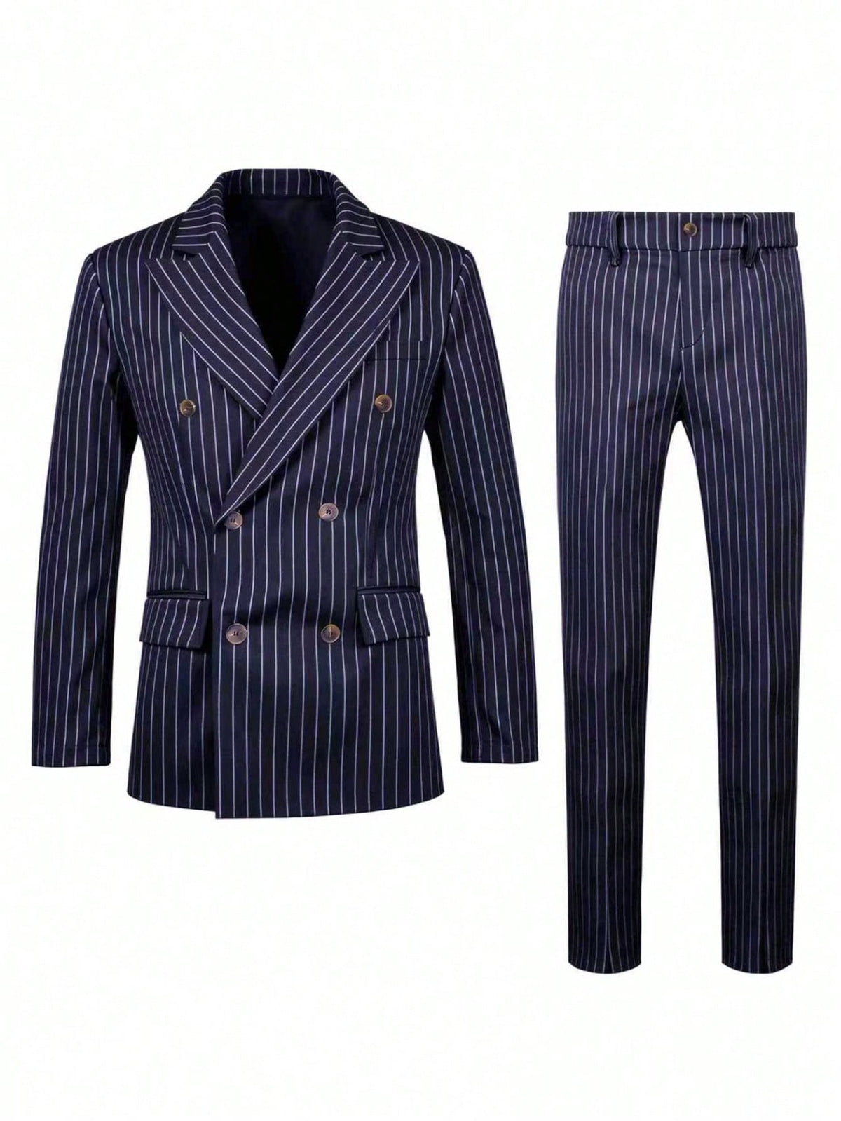 Mens Striped Business Suit Set