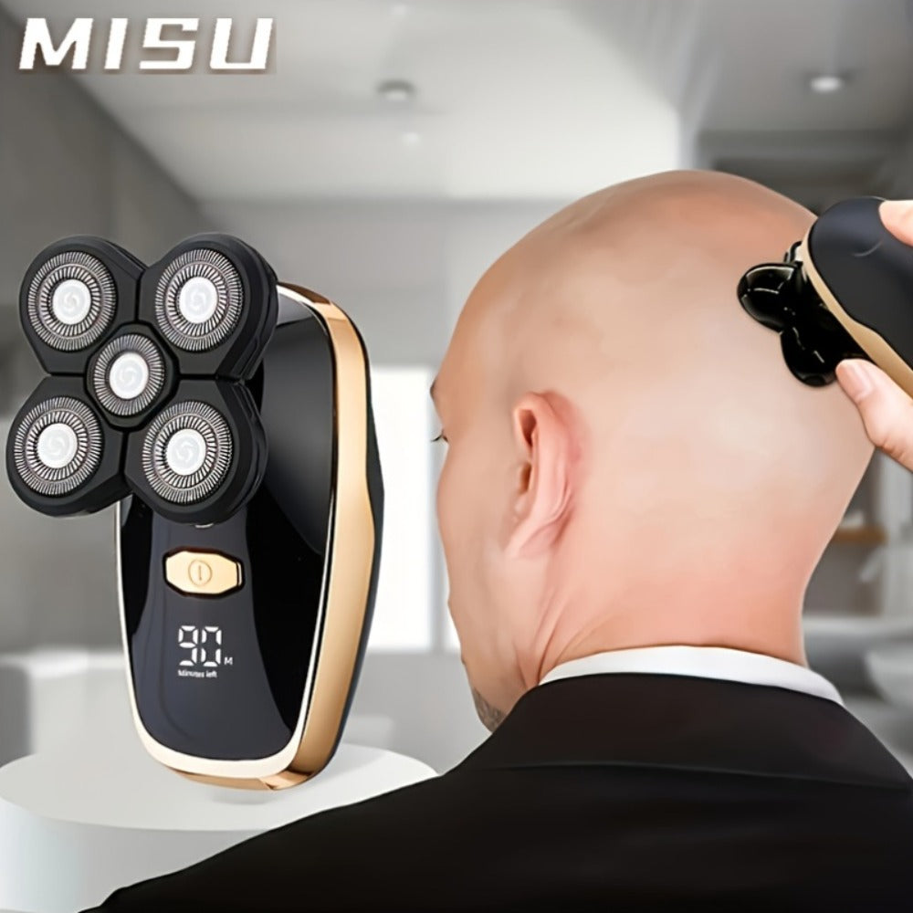 Palm-Size Multi-Rotary Electric Shaver with Display in 5D, 7D and Type A Checkout Styles Pictured — image 14