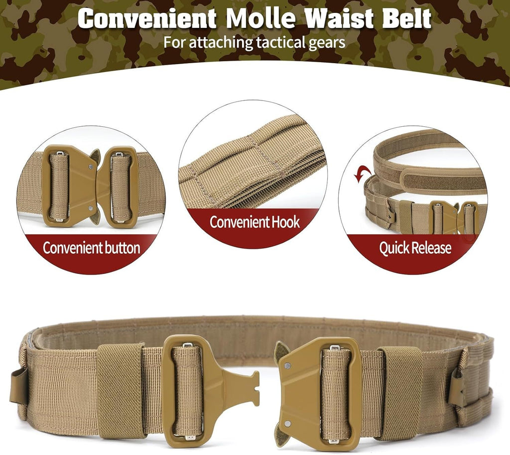 Waist Seal Eight-piece Set Quick Release Equipment Waist Bag Outdoor Patrol Multi-functional Tactical Belt Wholesale