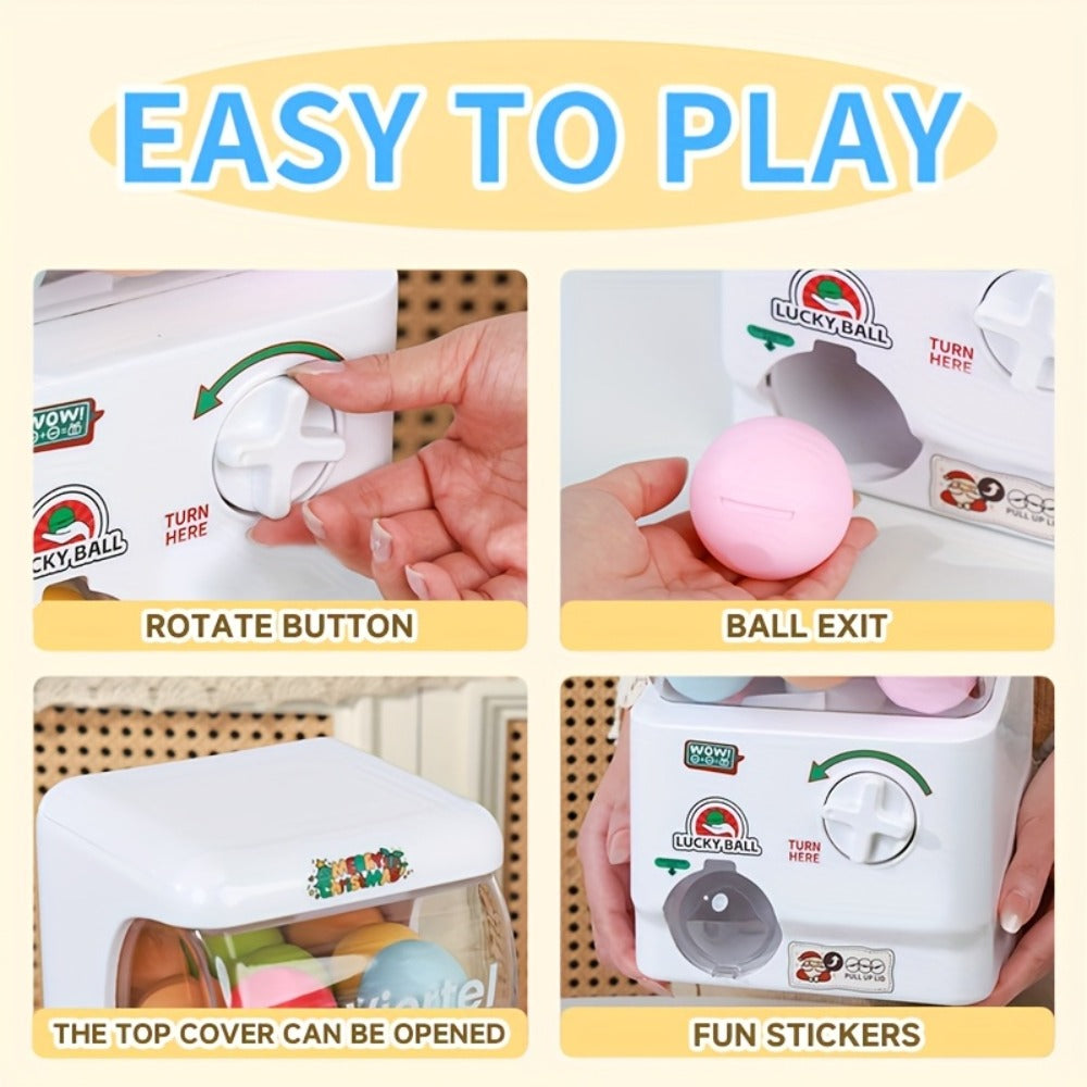 Gachapon Machine for Home, Mini Capsule Toy Vending Machine Novelty Gift for Kids Adults Couples Anniversary Birthday Party C