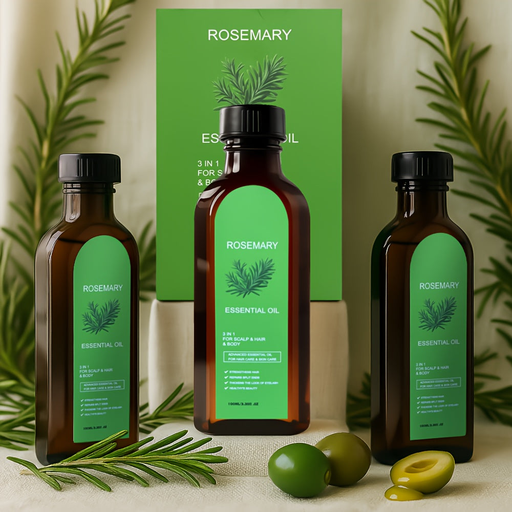Rosemary Biotin Argan & Batana Hair Oil Spray Multi-Pack, Deep, Scalp Nourishing for Bath Time, Home Spa and Personal Care — 