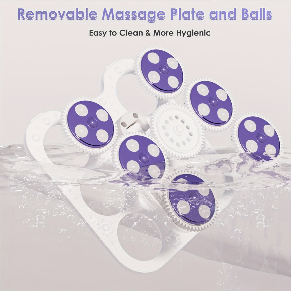 Foot Spa Massager Collapsible with Heater & Temperature Control – Foot Bath with Bubbles, 6 Massage Rollers, Vibration — imag
