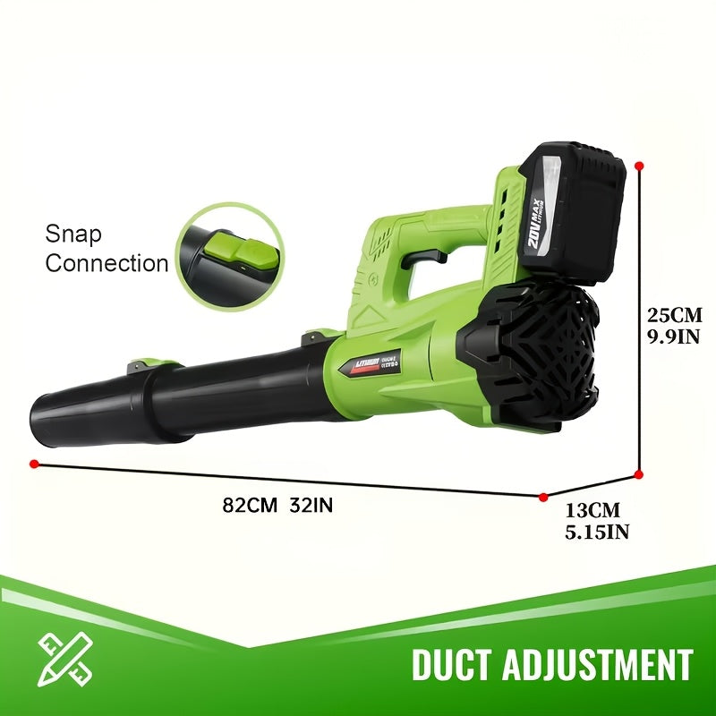 Cordless Leaf Blower, Battery Powered Lawn Yard Snow Pet Hair for Garden, Patio and Yard Use — image 3
