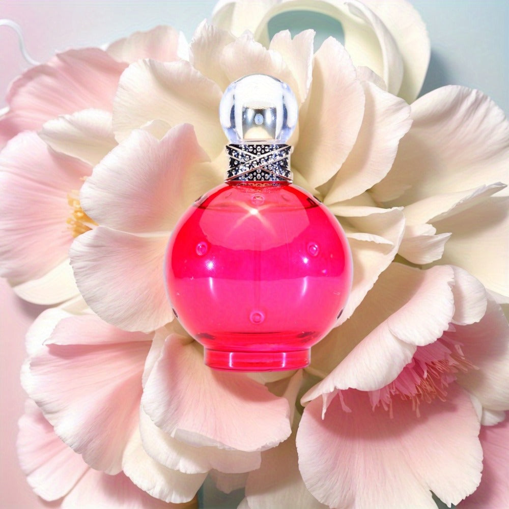 Eau de Toilette Britney Spears Fantasy for Women 3.4 oz Spray in Pink Round Bottle and Boxed Presentation — image 1