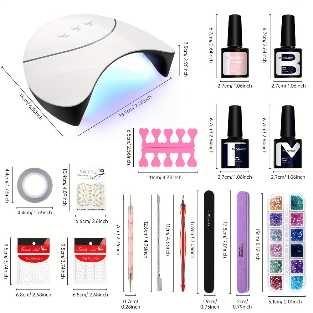 Nail Polish Kit with Three Checkout Sets and Pink-to-Blue Color Range — image 6