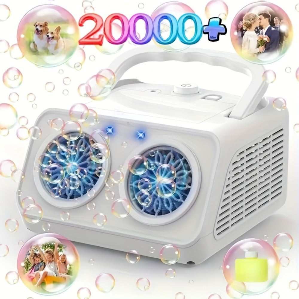 Dual-Wheel Electric Bubble Machine with Black, White, Black Classic or White Classic Color Options — image 7