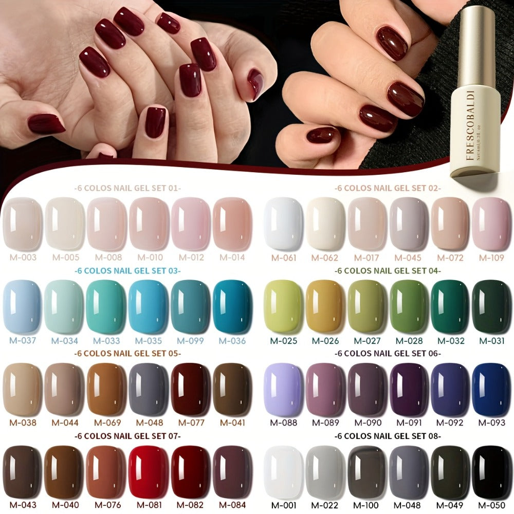 Gel Nail Polish Set with IRISGOBLADI Label, 6 Solid Colors per Set and 8 Retained Palettes — image 17