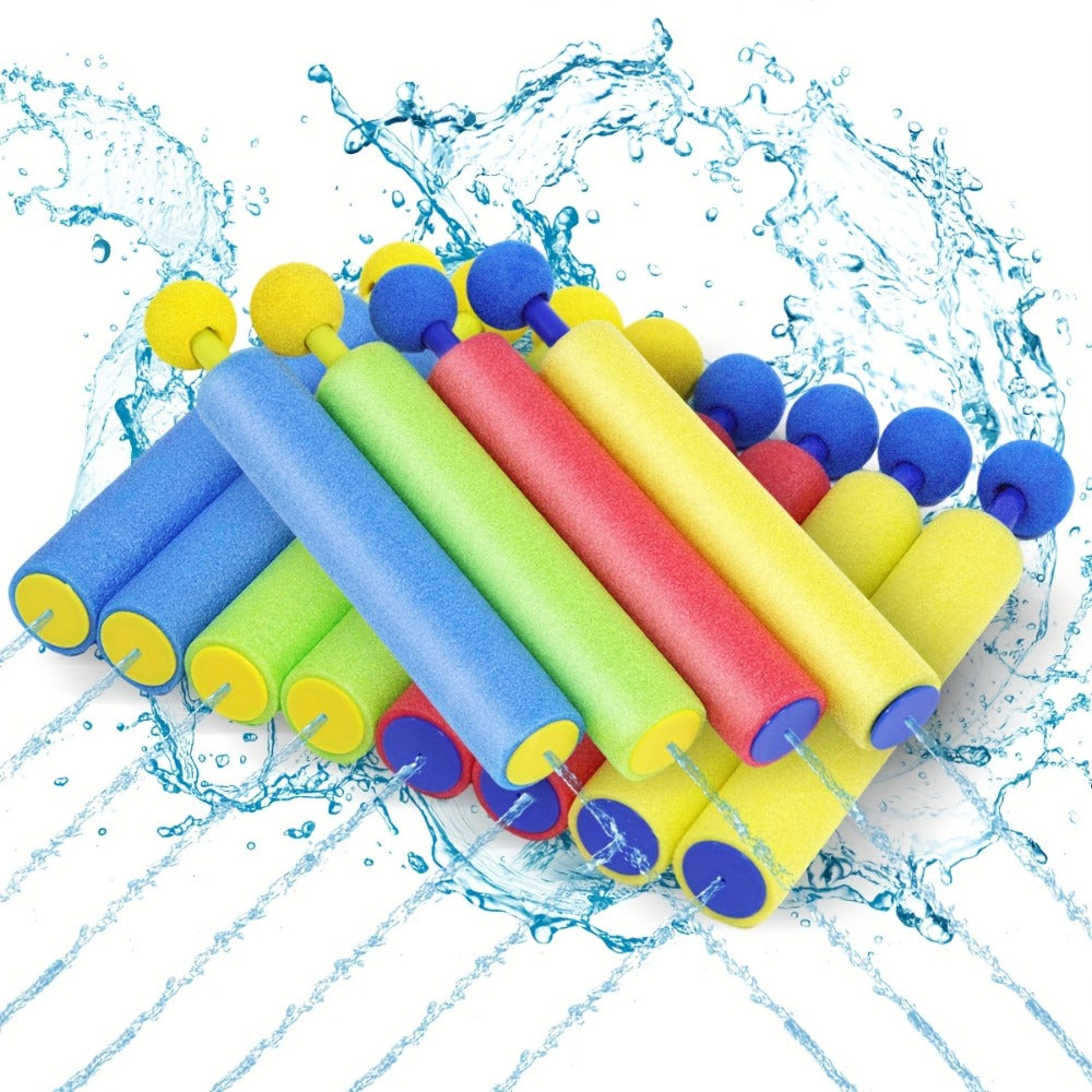Squirt Water Gun Bulk Pack 6/12/18 Pack for Kids - Colorful Foam Shaft Water Soaker Blaster — image 4