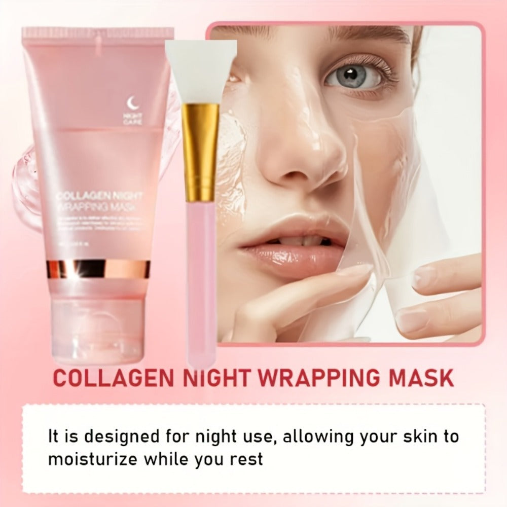 Collagen Overnight Sleeping Mask 3pcs 75g - Niacinamide Hyaluronic Acid Intensive Lifting Sleep Off Face Mask for Women — ima