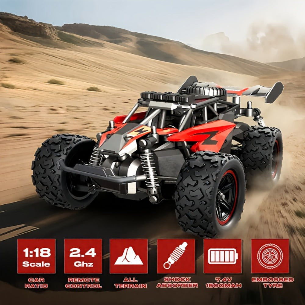 High-Speed RC Off-Road Car 40km/h 4WD Remote Control Climbing Truck with Battery, Outdoor Racing Vehicle for Boys Kids Teens 
