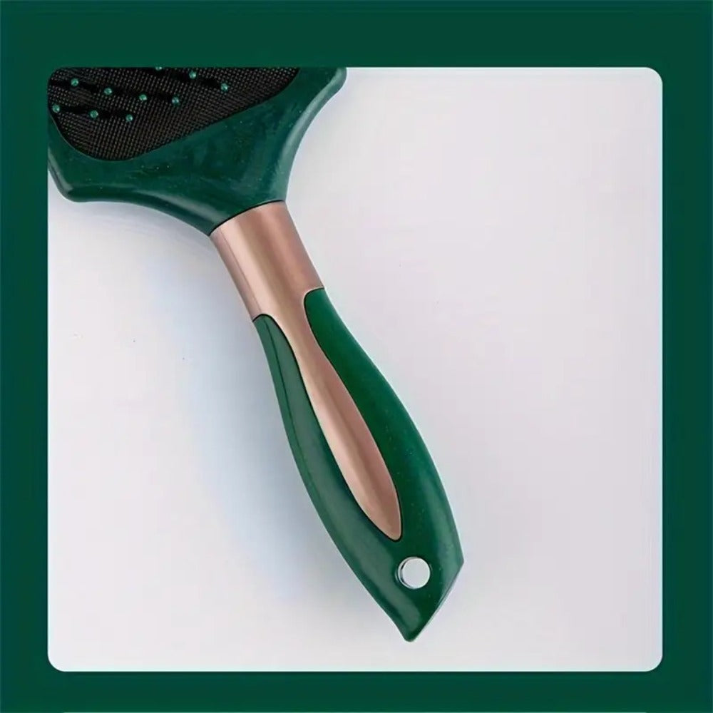 Hair Accessories Five-Piece Green Brush and Comb Set with Cushion Brush, Pick and Styling Tools — image 14