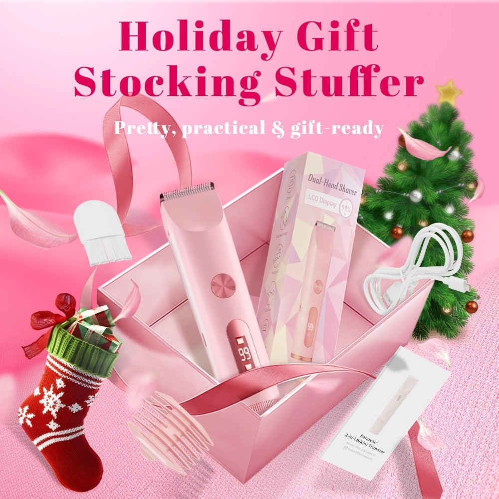 Electric Shaver for Women 4-in-1 Rechargeable Grooming Kit – Painless Hair Remover Eyebrow Trimmer Nose Hair Bikini Trimmer —