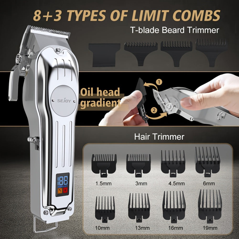 Hair Clipper Seacol Cordless Clipper Configurations with LED Displays, USB Charging and Guide Comb Accessories — image 9