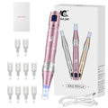 L6 Pink Microneedling Pen Kit with 10 Replacement Tips, Six Speed Levels and USB Charging Cable — image 12