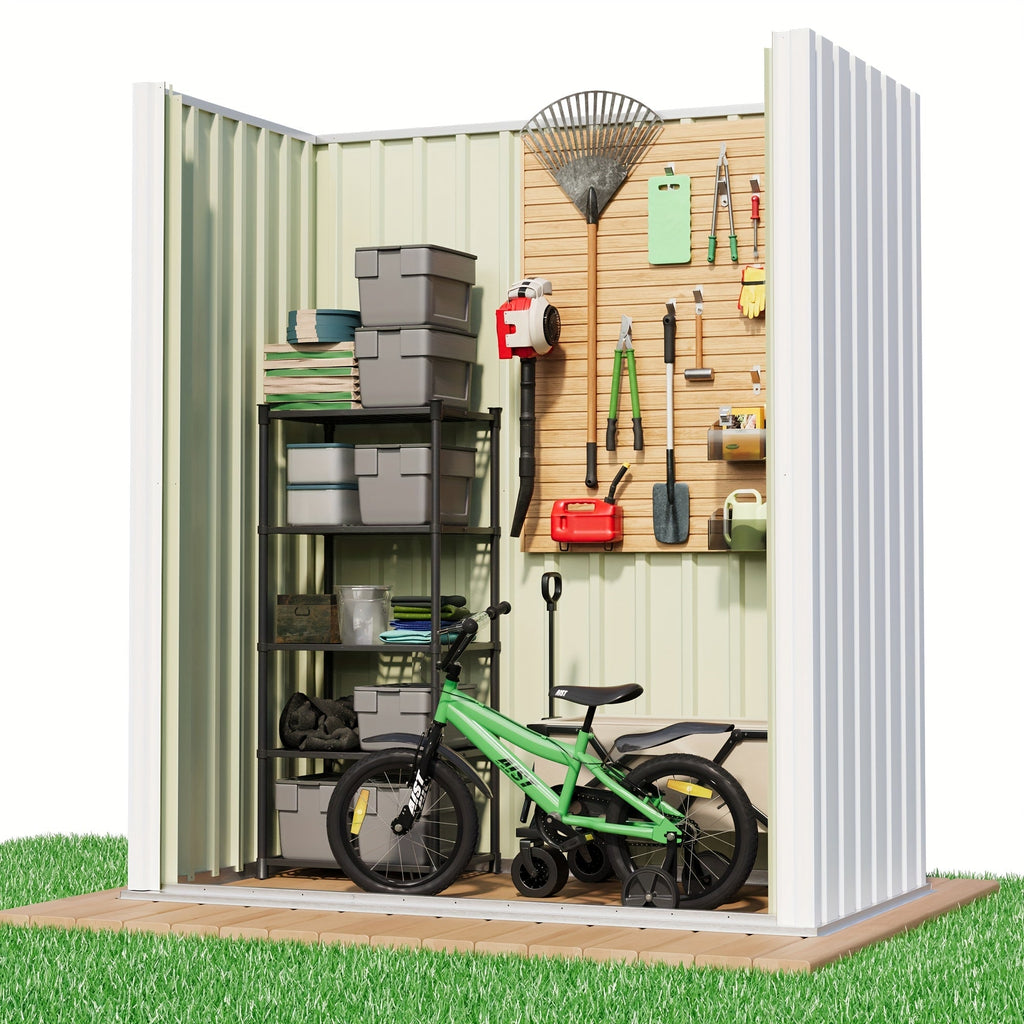Garden Storage Shed, Metal Lockable Tool Backyard Compact for Garden, Patio and Yard Use, with the Listed Configuration — ima