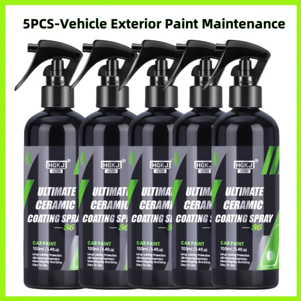 Car Ceramic Coating Spray by HGKJ with 100ml and 300ml Bottle Options for Exterior Paint Application — image 14
