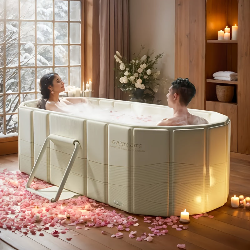 Portable Hot Tub Foldable for Garden, Patio and Yard Use, with the Listed Configuration, for Everyday Use and Organized Stora