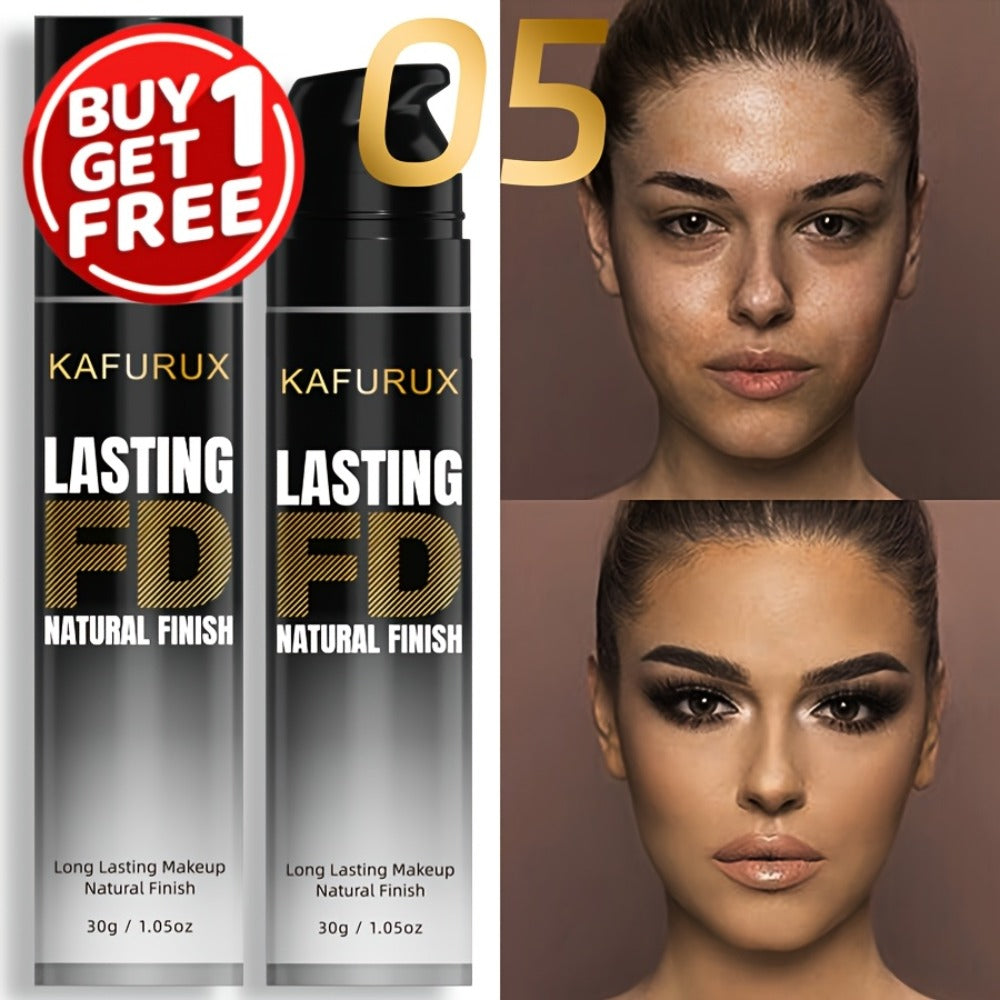 KAFURUX Liquid Foundation Two-Bottle Set with Pump Dispensers and Eight Matching Shade Pairs — image 11