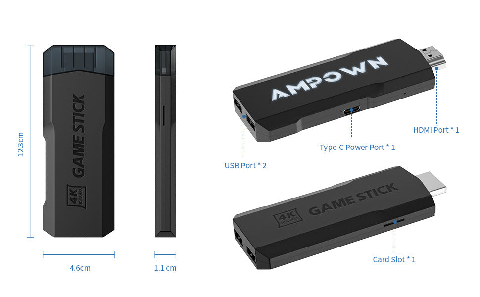 HD Home TV Game Console 4K Wireless Open Source