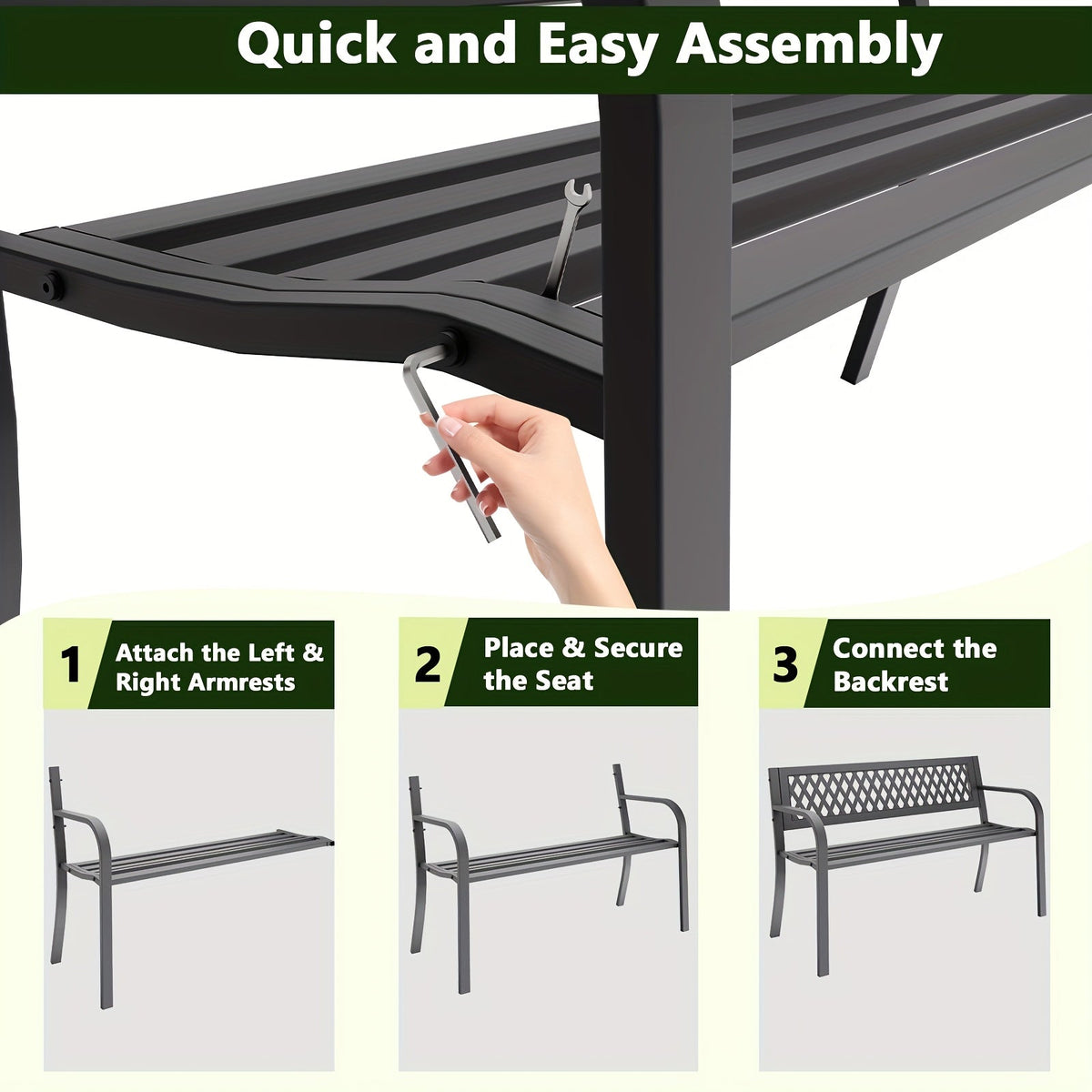 TV Stand 47 Inch Entertainment Center with Storage Cabinet, Modern Media Console Table for Living Room — image 4