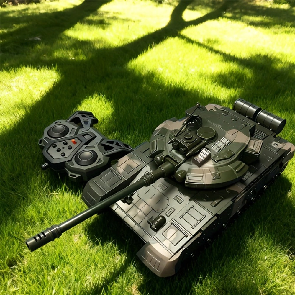 RC Armored Tank 1:16 Scale Tracked Off-Road, Remote Control Military Tank Collectible Display Model for Boys Kids & Collector
